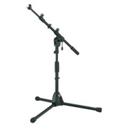 Tama MS456LBK Tripod Low-Profile Telescoping Boom Stand, Height 17" to 24"