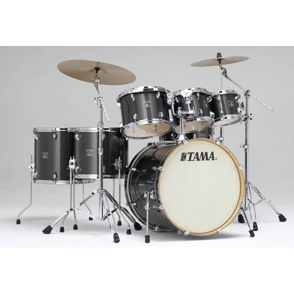 Tama Superstar Classic 7 Piece Shell Pack Uncolor Wrap - 22" Bass (Midnight Gold Sparkle)