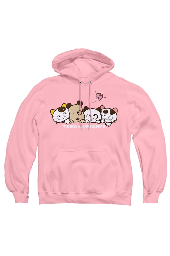 Butterfly Adult Pull-Over Hoodie, Pink, Medium
