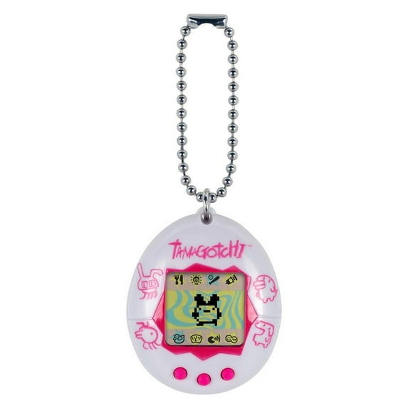 Tamagotchi Original Digital Electronic Pet Robot (White and Pink)