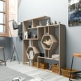 thumbnail image 1 of Tamara Geometric Open Shelves Bookcase, Cordoba, 1 of 5