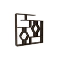 thumbnail image 1 of Tamara Geometric Open Shelves Bookcase, Walnut, 1 of 6