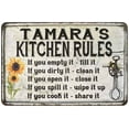 thumbnail image 1 of Tamara's Kitchen Rules Chic Sign Vintage Decor 8 x 12 High Gloss Metal 208120032232, 1 of 1