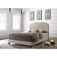 thumbnail image 1 of Tamarac Upholstered Nailhead Full Bed Beige, 1 of 4