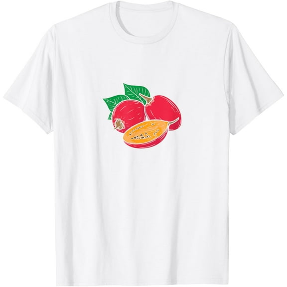Tamarillo Tree Tomato Exotic Fruit T-ShirtMen's and women's pure cotton short-sleeved shirts
