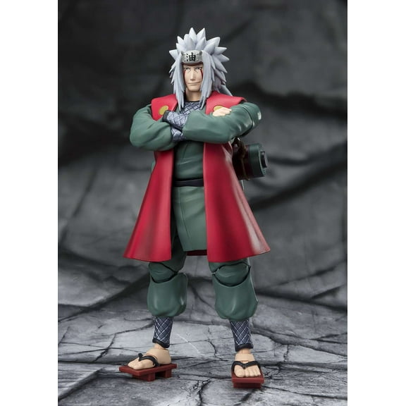 Tamashii Nations Naruto S.H.Figuarts Jiraiya Action Figure, 7.5 x 3.75 x 6.5 in, Plastic Multicolor