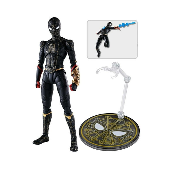 Tamashii Nations - Spider-Man: Now Way Home - Spider-Man (Black & Gold Suit), Bandai Spirits S.H.Figuarts Action Figure