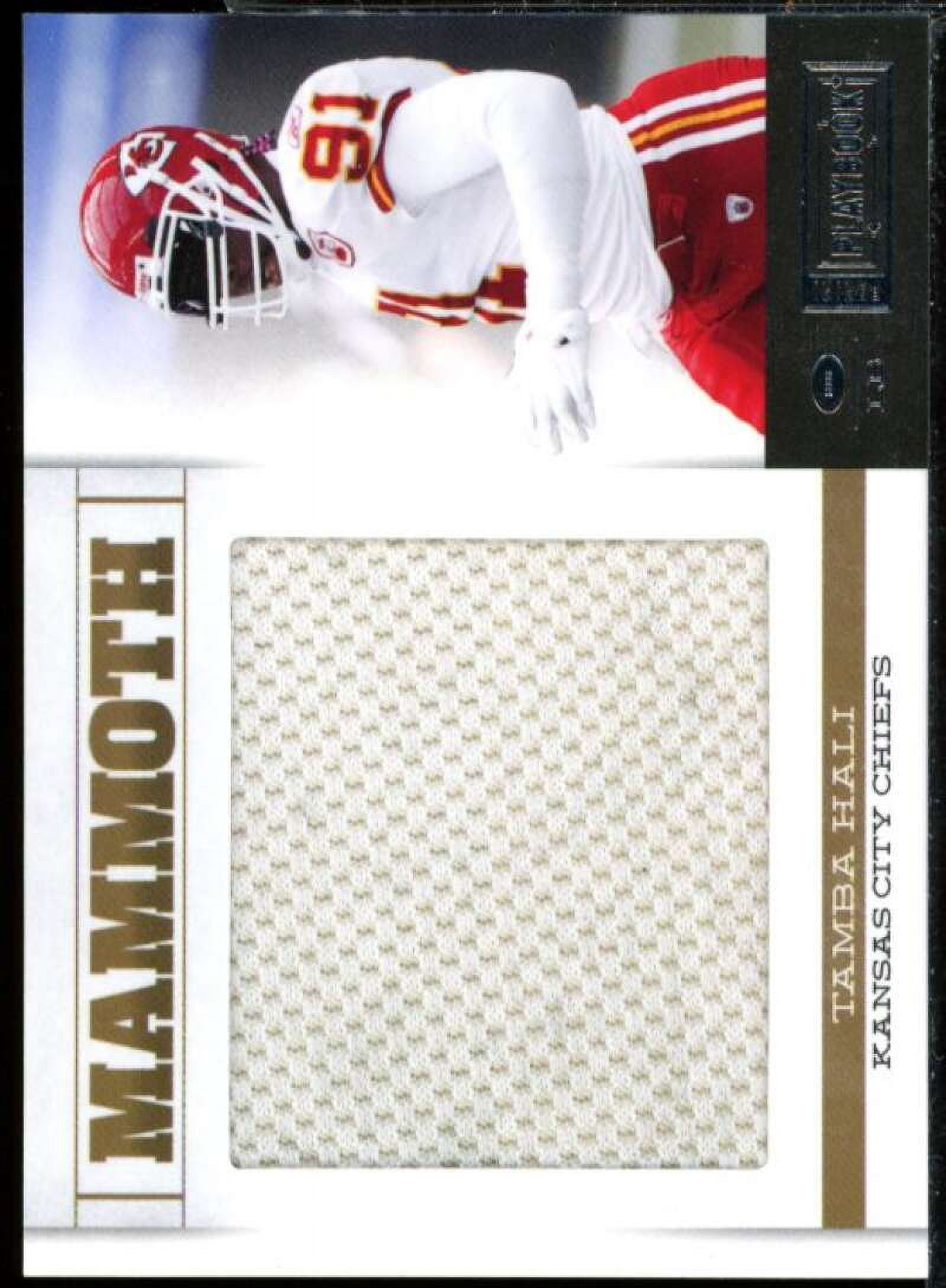 Tamba Hali Chiefs Card 2011 Panini Playbook Mammoth Materials