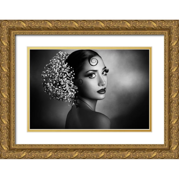 Tambe, Peppe 24x17 Gold Ornate Wood Framed with Double Matting Museum Art Print Titled - Nature