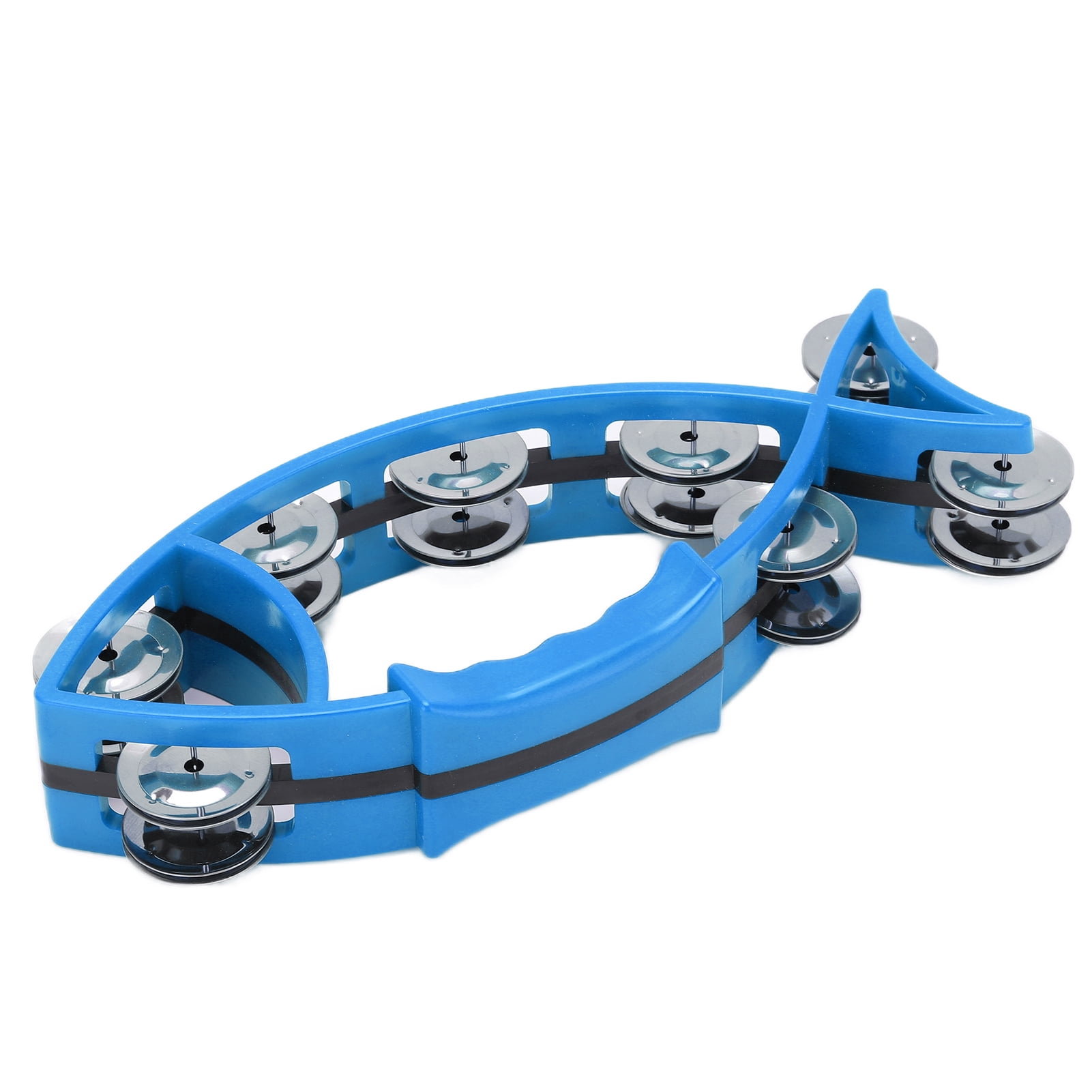 Tambourine Fish Shaped Tambourines Instrument Mini For Gift For Party Blue Walmart