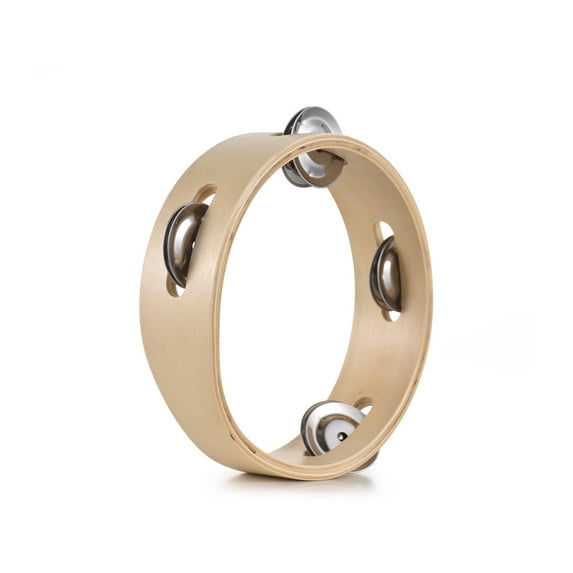 Tambourine,Inch Sound Hand Supplies Row Wooden Sound Percussion Party Wooden Natural Color Party Supplies Row Natural Color Metal Percussion Party Supplies 6 Inch Sound Bell Sound Percussion