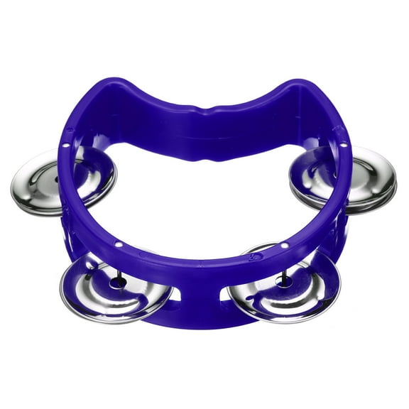 Tambourine, Jingle Bells Wrist Bells Hand Bell Percussion Instruments Musical for Adults Church, Blue