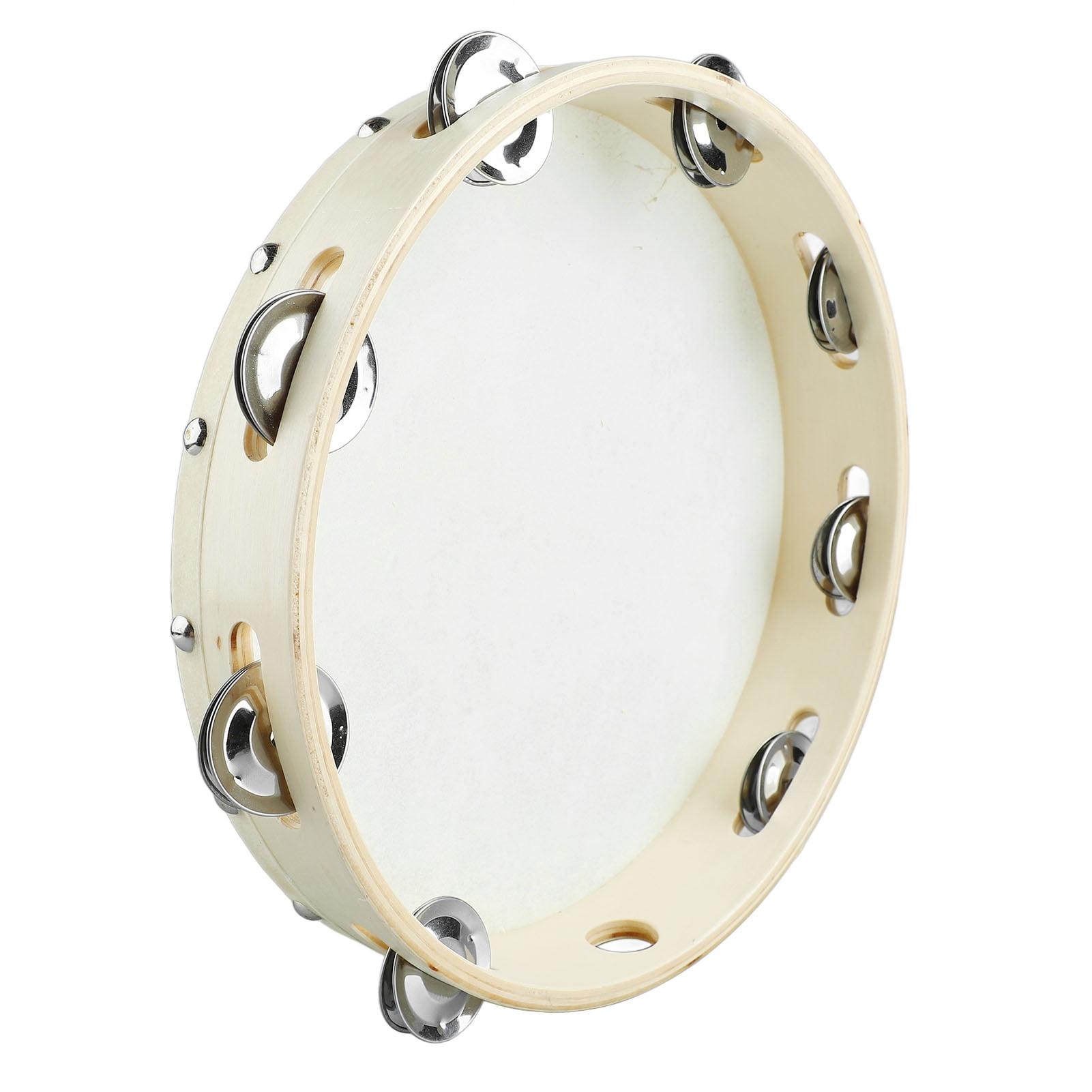 Tambourine Kids Adults Hand Clap Drum Music Early Education Toy Wood