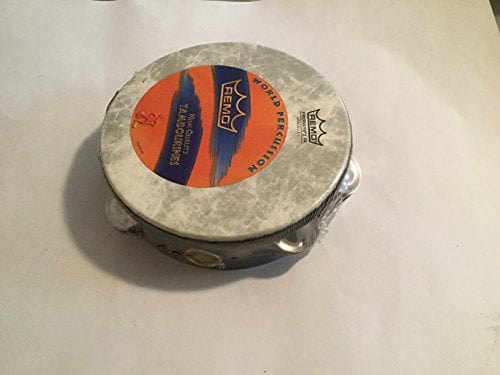 Tambourine, Pretuned, 10" Diameter, 8 Pairs Jingles x 1 Row, QUADURAÂ® Black Prizmatic