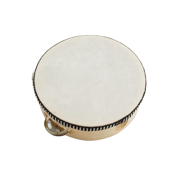 Tambourine for Adults Hand Held Drum Bells Metal Percussion Gift Musical Educational Instrument for Party