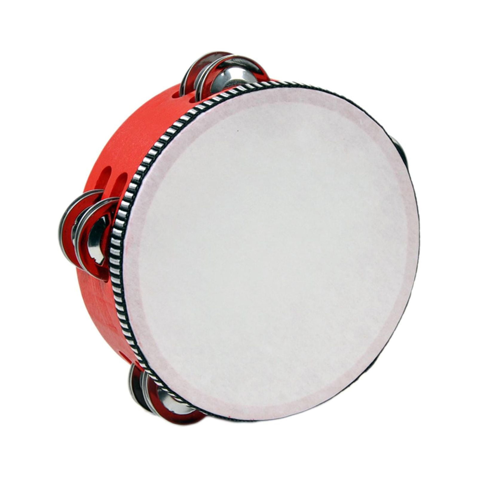 Tambourines,Wooden Tambourines Adults Drum Bell Double Rows,Hand Held