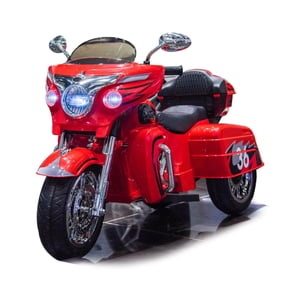 Tamco 12V Kids Electric Ride On Motorcycle with Two Seat and 3 Wheels, Red