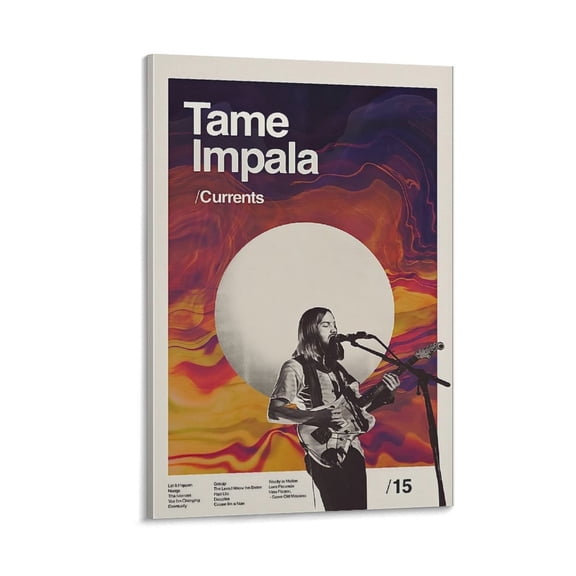 Tame Impala Poster (9) Print Photo Art Painting Canvas Poster Home Decorative Bedroom Modern Decor Posters Gifts 12x18inch(30x45cm)