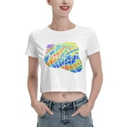 Tame Impala Women'S Perfect Leak Navel Short Sleeve Fashion Tops Loose Fit Lightweight Sexy T-Shirt X-Large