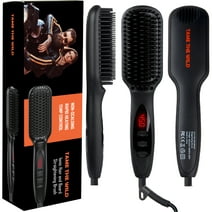 Tame the Wild Pro Beard Straightener for Men - Anti-Scald Beard Straightening Comb - Heated Hair Straightener for Men