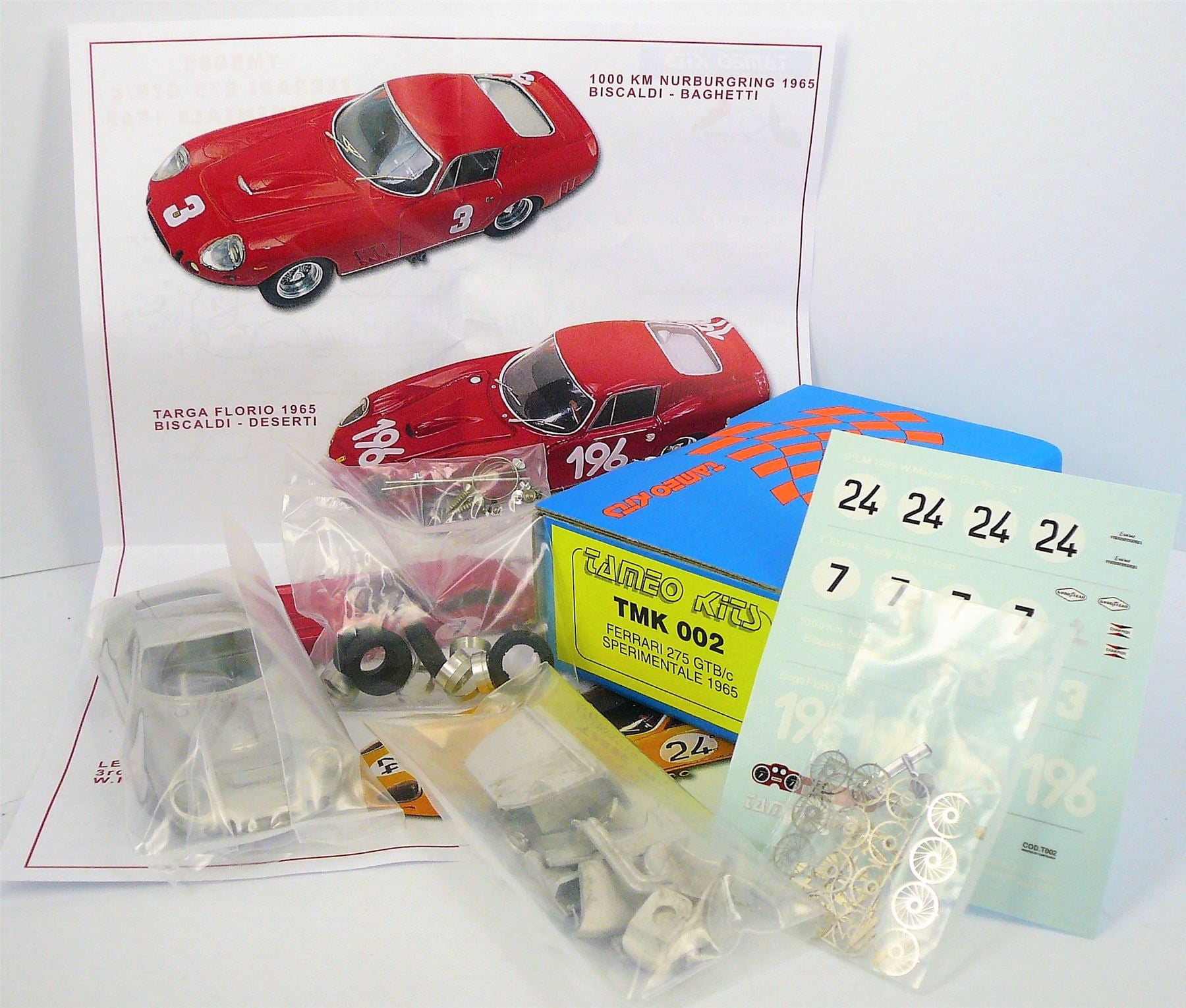 Maquette De Voiture Ferrari 275 GTB 1965 - Échelle 1/43 - Marque Box - Occasion Très Bon état