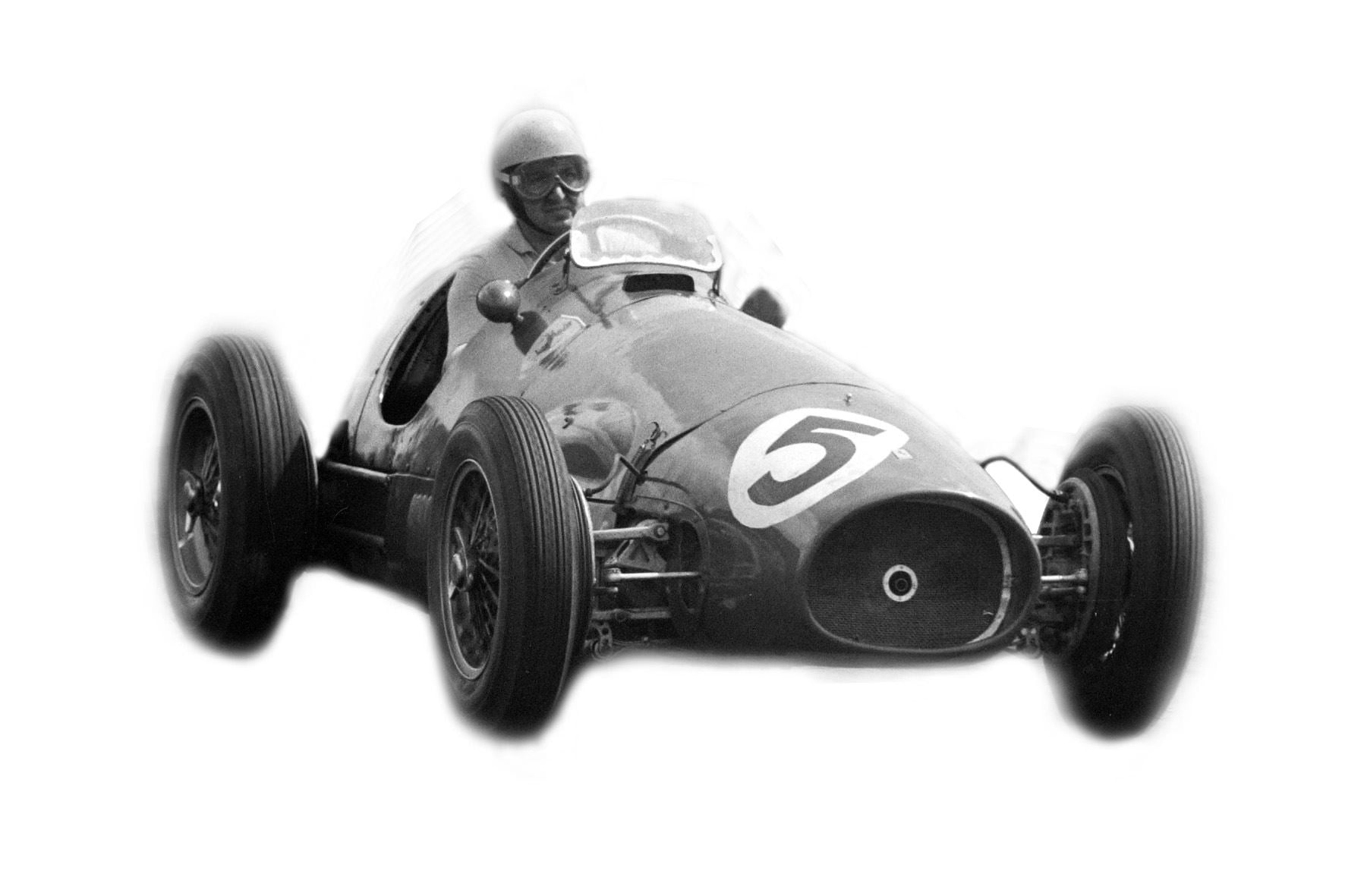 Tameo WCT053 Ferrari 500F2 - British G.P. 1953 - White Metal Car