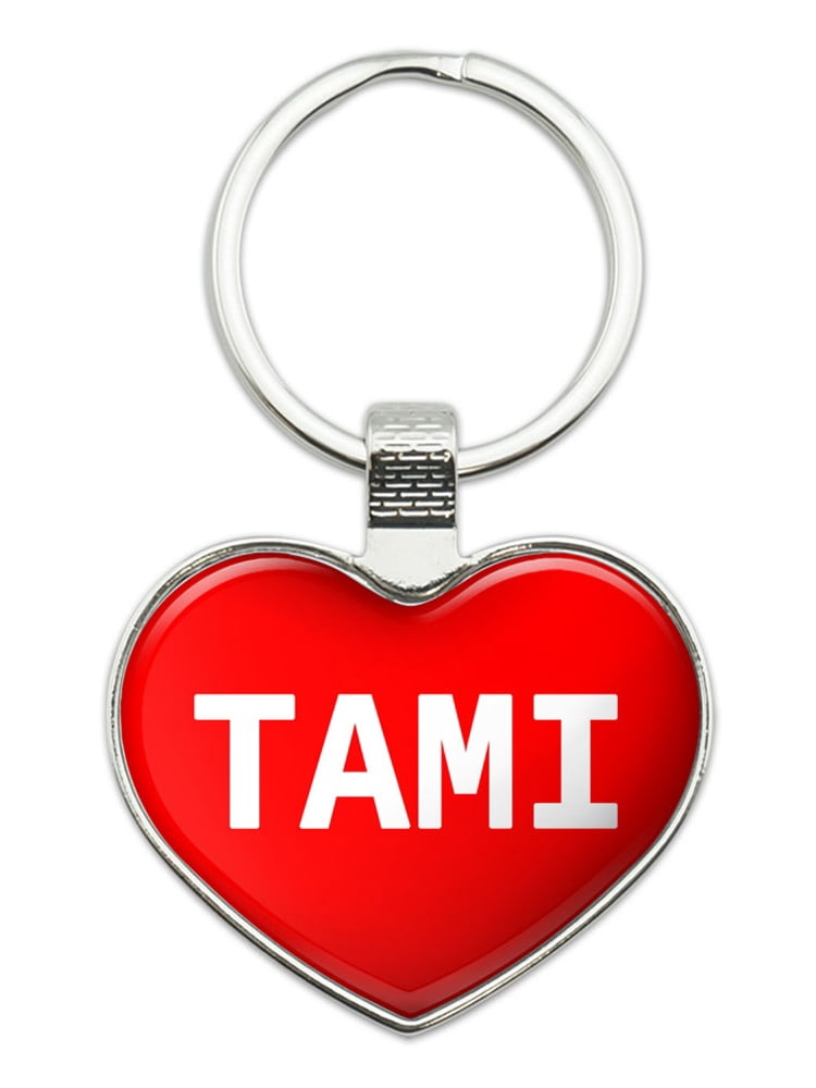Tami Key Tami I Love Name Heart Metal Key Chain - Walmart.com