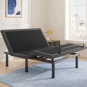Sino Luban Adjustable Bed Frame Full with Remote, Ergonomic Adjustable Base with Head & Foot Incline, Zero Gravity, Nightlight, Quiet Motor, and 3 Height-Adjustable Legs, Easy Assembly
