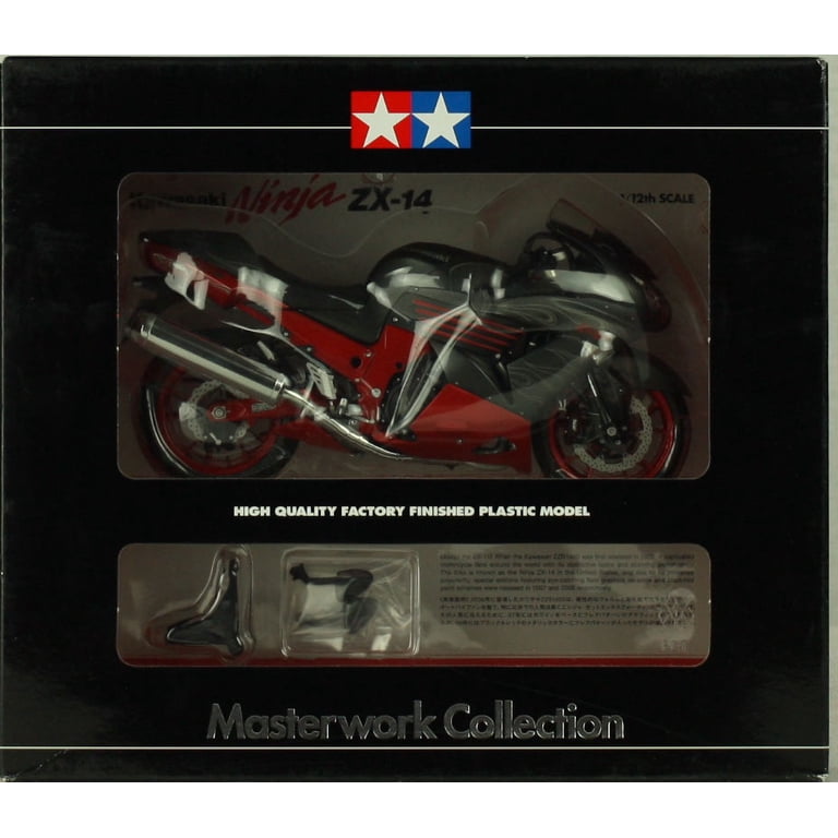 タミヤ1/14 Tamiya 1:12 Kawasaki Ninja ZX-14 Black Motorcycle Masterwork Model