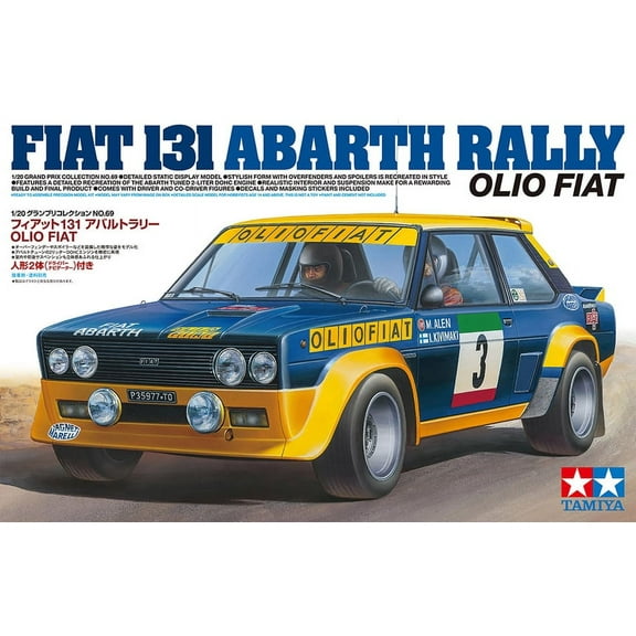 Tamiya 1/20 Fiat 131 Abarth Rally Olio Fiat TAM20069 Plastics Cars/Trucks Other