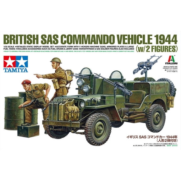 Tamiya 1/35 British SAS Commando Vehicle 1944 Multi-Colored