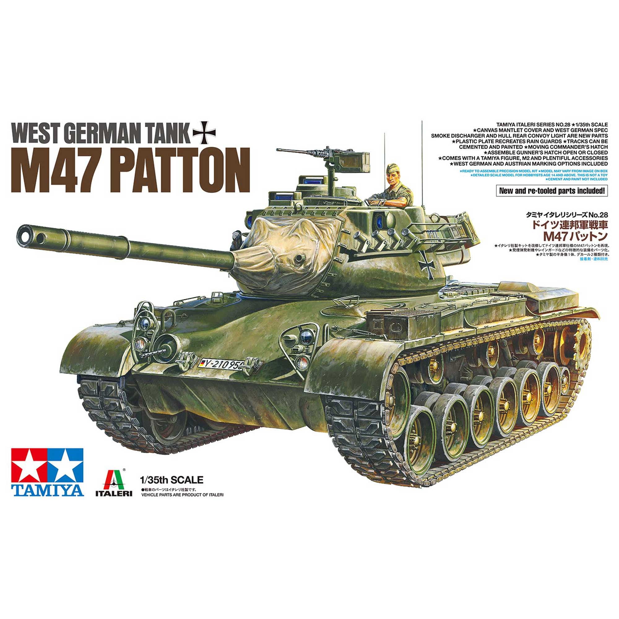 Tamiya 1/35 West German Tank M47 Patton TAM37028 Plastic Models  Armor/Military 1/35 