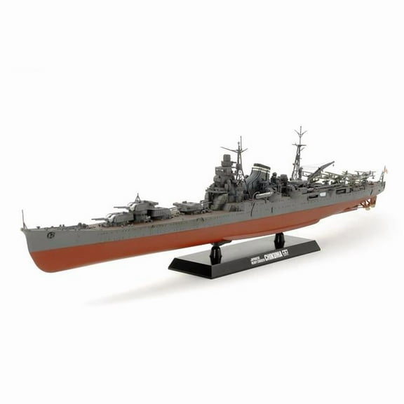 Tamiya TAM78027 1-350 Plastic Model Kit for Japanese Heavy Cruiser Chikuma