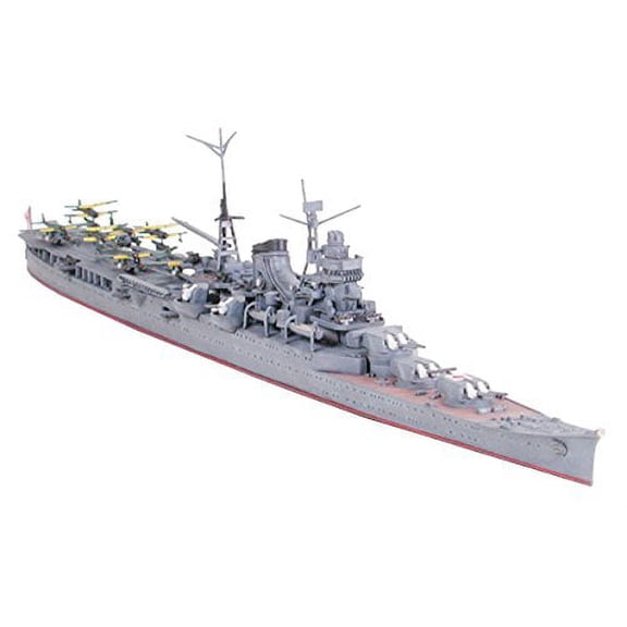 Tamiya 1/700 Waterline series No.341 Japanese Navy Air cruiser Mogami Plastic model 31341// Painting