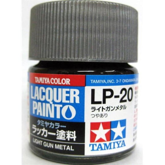 Tamiya  10 ml Lacquer Paint LP-20 Light Gun Metal Bottle