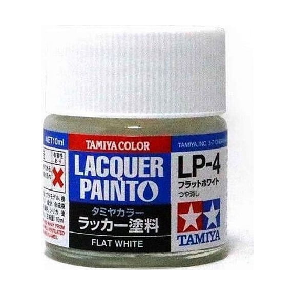Tamiya 10 ml Lacquer Paint LP-4 Flat White Bottle