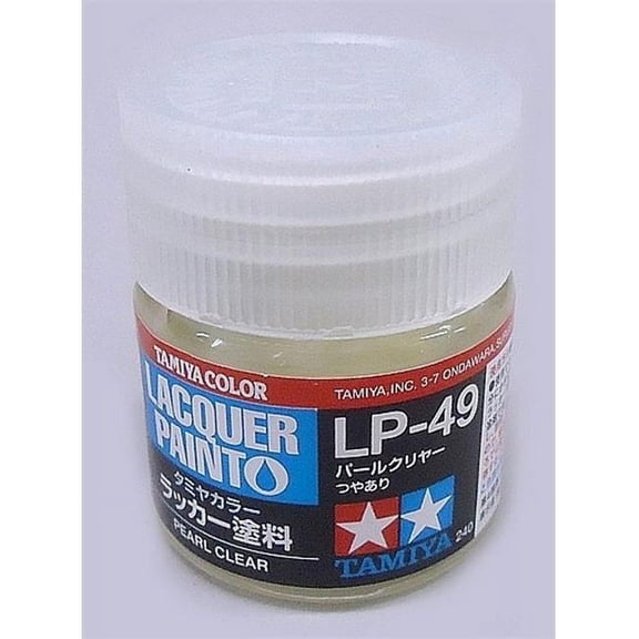 Tamiya 10 ml Lacquer Paint LP-49 Pearl Bottle - Clear