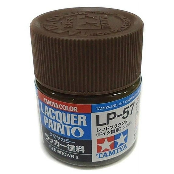 Tamiya 10 ml Lacquer Paint LP-57 2 Bottle - Red & Brown