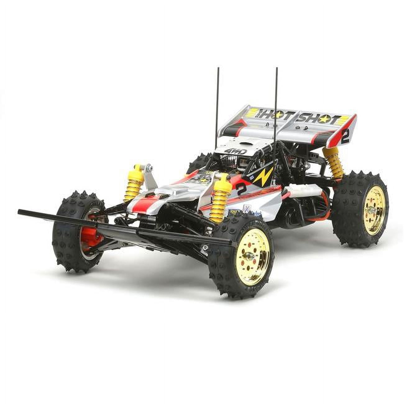 Tamiya Super Hotshot 1/10 ラジコンカー Tamiya 15.35 x 5.90 in. 1-10 RC Super Hotshot 2012 Kit, Silver