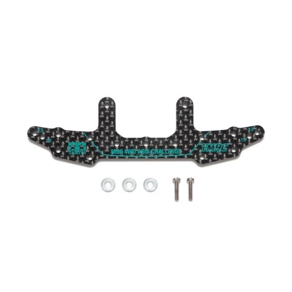 Tamiya TAM95685 3 mm JR HG Carbon Rear Stay Asia Challenge Green Logos for Toys Accessories