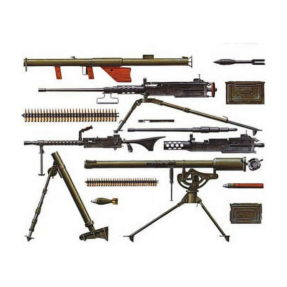 Tamiya 35121 WWII US Infantry Weapons Set 1/35 Scale Plastic Model Kit