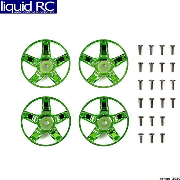 Tamiya 47416 WR-02CB S Parts Spokes Green Plated