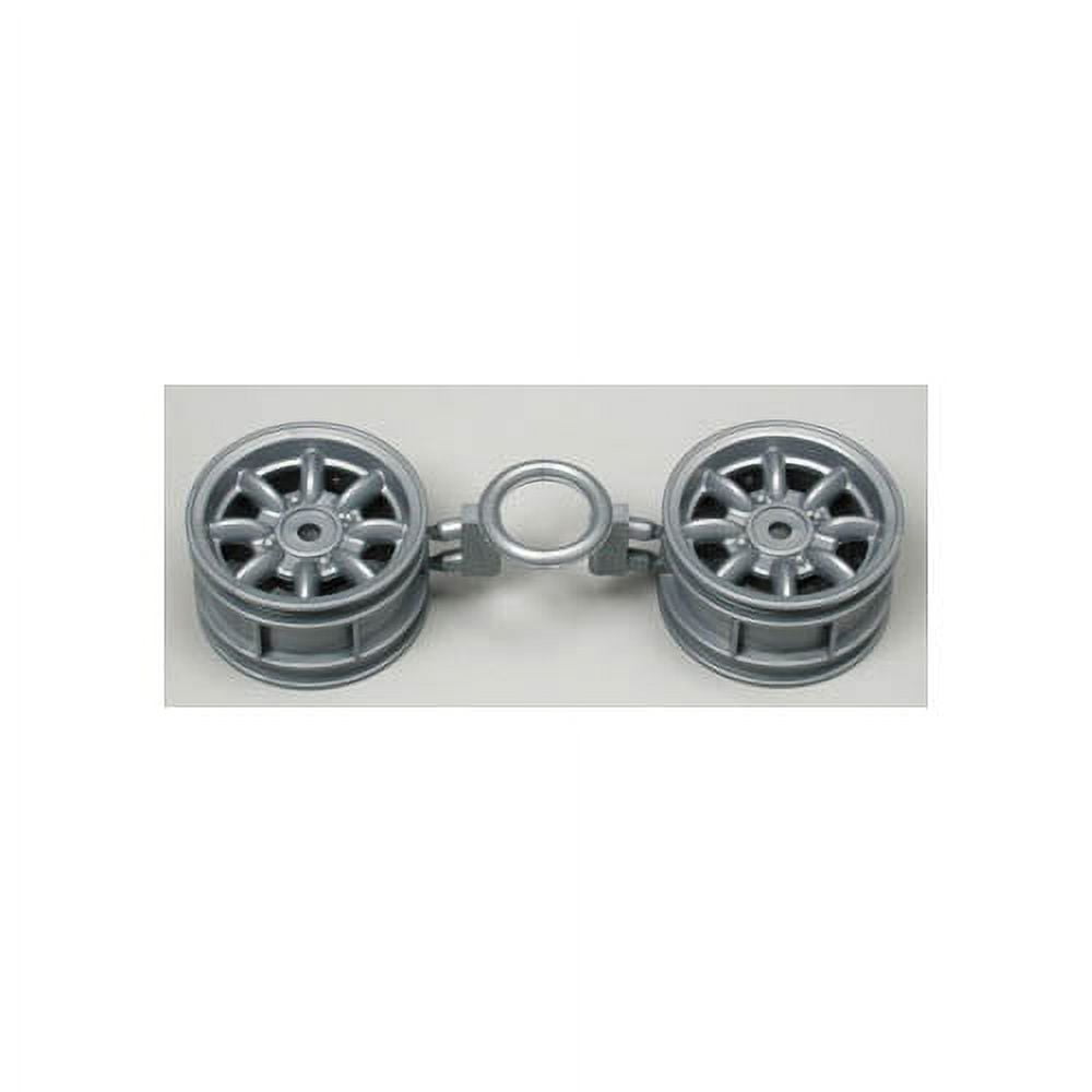 Tamiya M Wheel Rim Set For Fiat 500 - Silver, 4-Piece For M06 M05 RC Car Chassis