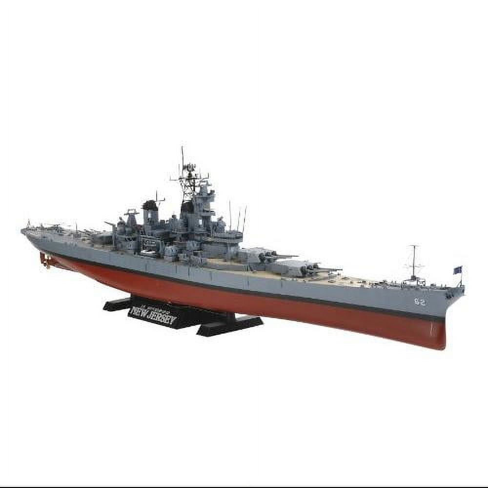 Tamiya USA TAM78028 1:350 Us Battleship Bb-62 New Jersey Scale Plastic Model Kit
