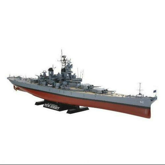 Tamiya USA TAM78028 1:350 Us Battleship Bb-62 New Jersey Scale Plastic Model Kit