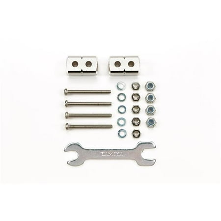 Tamiya TAM95488 8 x 8 x 14 mm JR Short Mass Damper Block, Silver