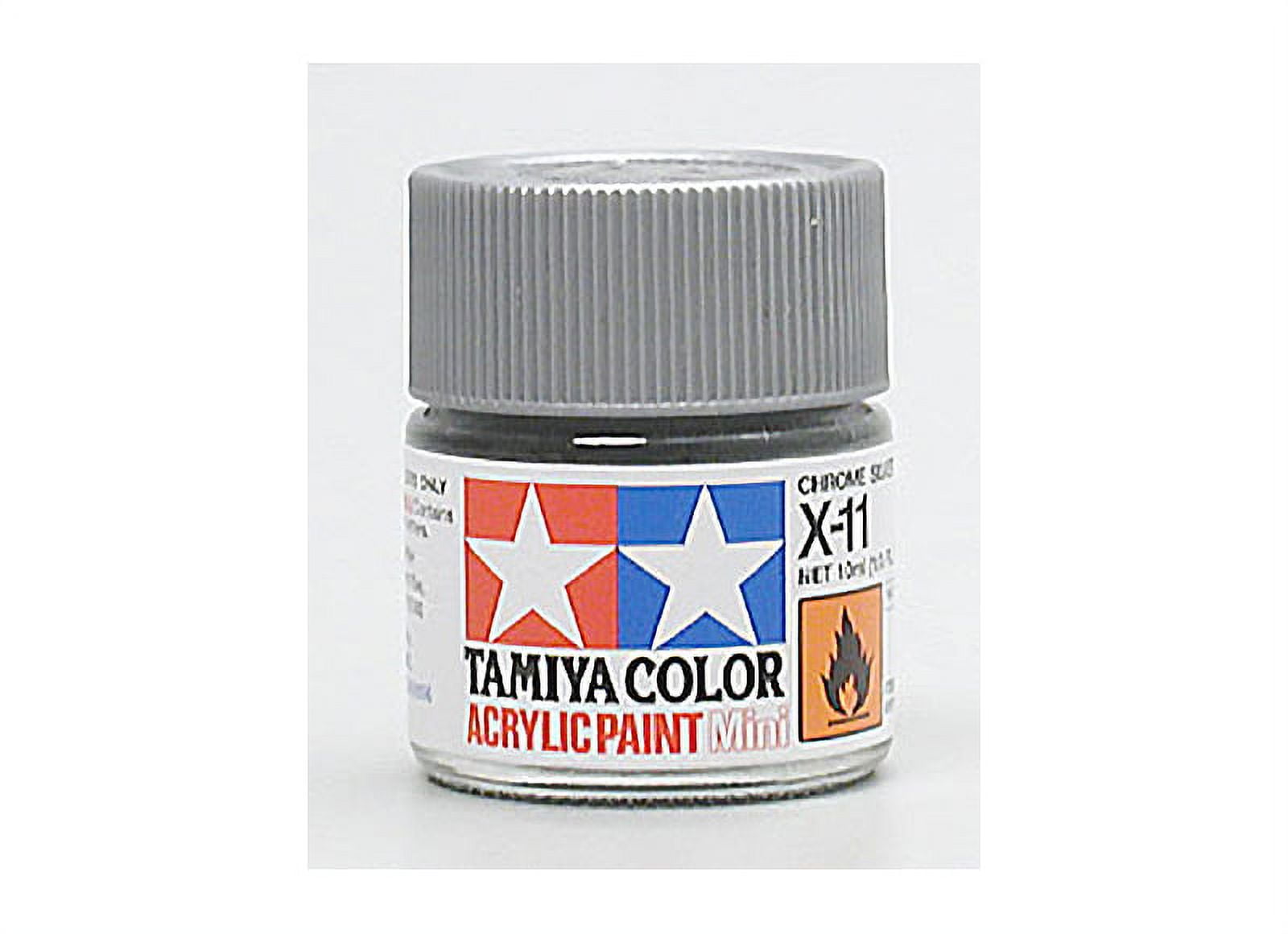  Tamiya Models X-11 Mini Acrylic Paint, Chrome Silver : Arts,  Crafts & Sewing