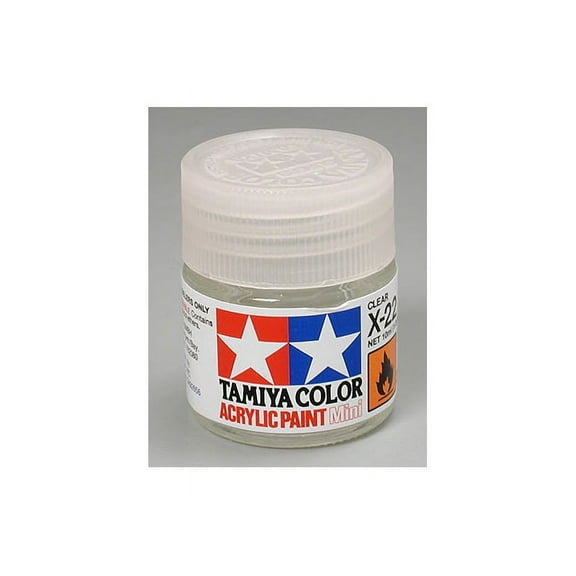 Tamiya 81522 Acrylic Mini X22 Clear 1/3 oz TAM81522
