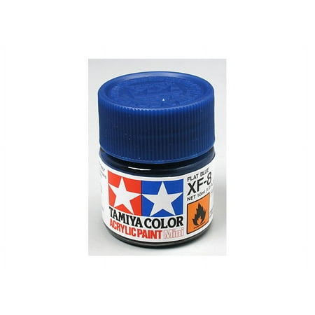 Tamiya 81708 Acrylic Mini XF8 Flat Blue 1/3 oz TAM81708