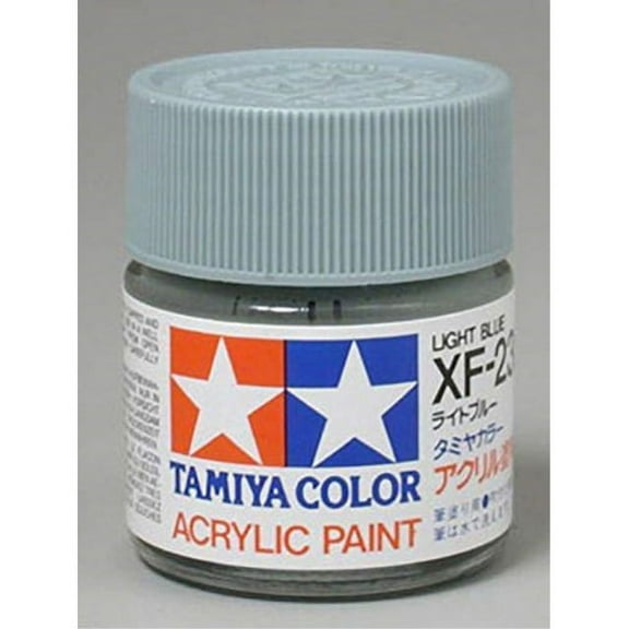 Tamiya 81723 XF-23 Flat Light Blue Acrylic Paint 10ml